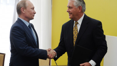 Vladimir Putin și Rex Tillerson