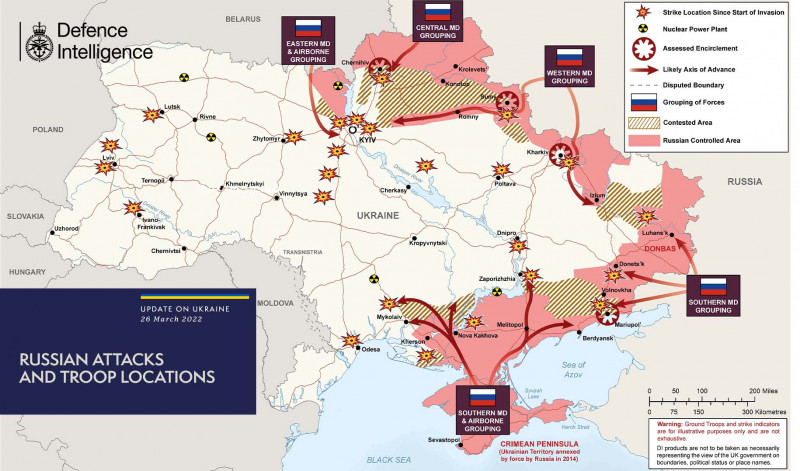 harta ucraina 26 mar