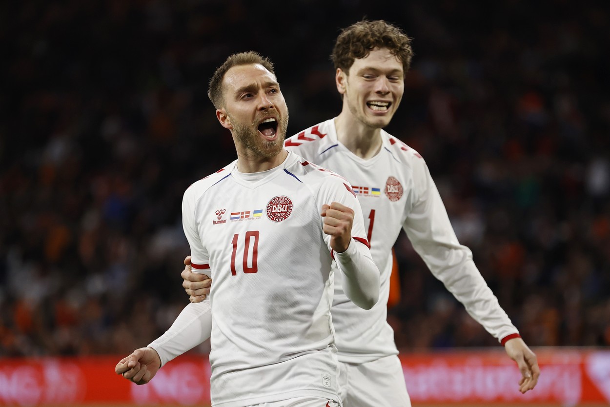 Christian Eriksen, fotbalistul care a suferit un stop cardiac pe teren la EURO 2020, a revenit cu gol în naționala Danemarcei