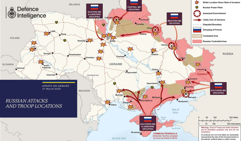 harta ucraina 27 martie