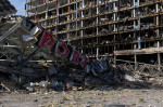 Clădiri distruse de invadatorii ruși în Ucraina