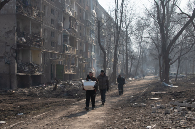 War in Mariupol, Ukraine - 23 Mar 2022