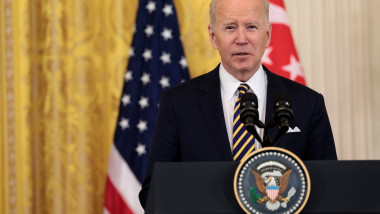 Joe Biden la pupitrul prezidențial