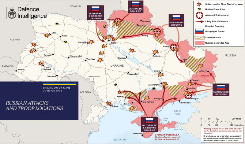 harta ucraina 29 mar