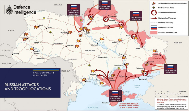 harta ucraina 21 mar
