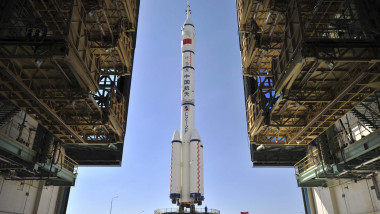 Rachetă spațială a Chinei pregătită de lansare