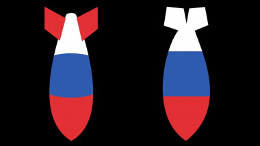 bombe desenate in culorile rusiei
