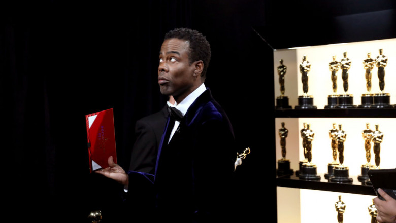 Chris Rock, la ceremonia premiilor Oscar 2022.