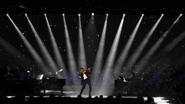 Curtis Stewart performs onstage during the 64th Annual Grammy Awards pre-telecast show in Las Vegas on April 3, 2022