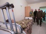 Ukrainian President Zelenskyy Visits Wounded Soldiers