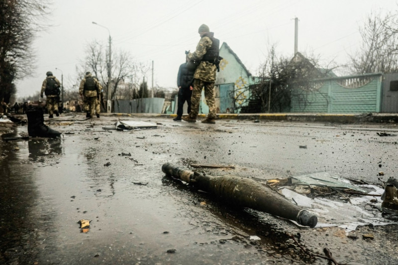 War crisis continues in Bucha, Ukraine - 3 Apr 2022
