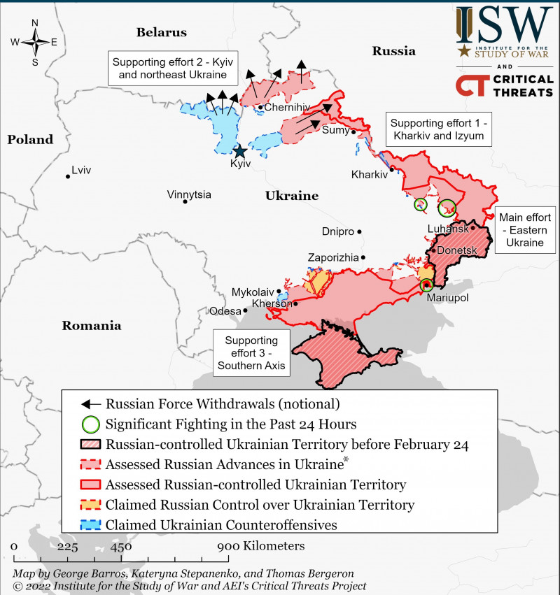 harta ucraina ISW