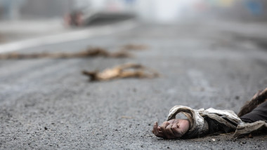 Death on the Highway between Kyiv and Zhytomyr, Ukraine - 02 Apr 2022