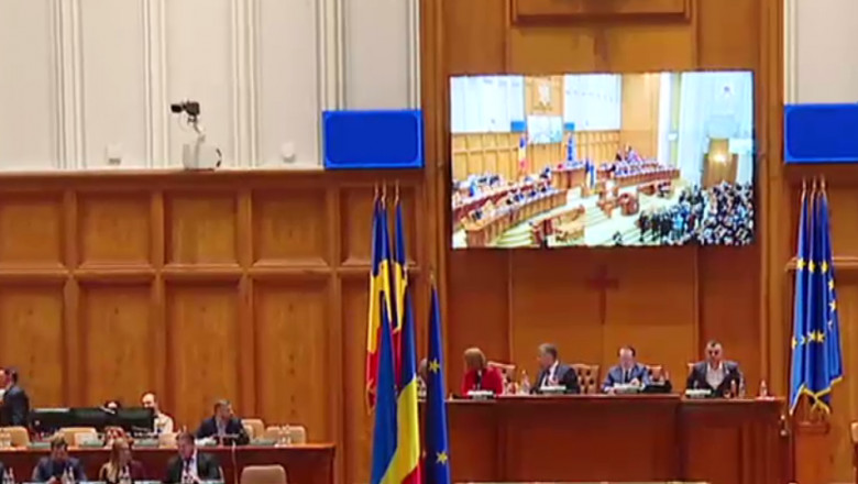 Începutul ședinței din Parlament pentru discursul lui Zelenski