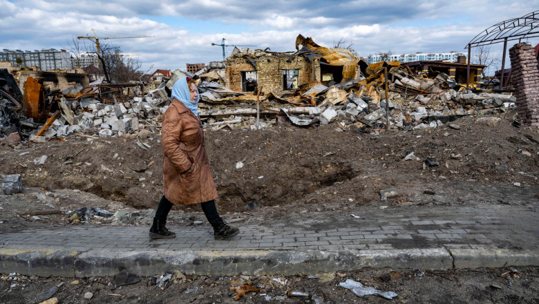 Distrugeri în orașele recucerite de ucraineni