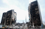 Destruction in Bolodnyaska in Kyiv, Ukraine - 5 Apr 2022