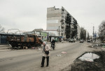 Destruction in Bolodnyaska in Kyiv, Ukraine - 5 Apr 2022