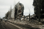 Destruction in Bolodnyaska in Kyiv, Ukraine - 5 Apr 2022