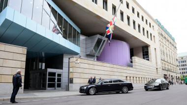 Clădirea ambasadei Marii Britanii la Berlin.