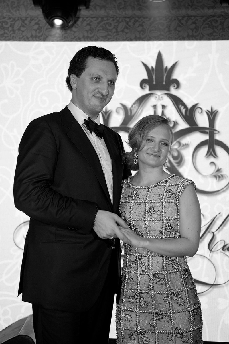Wedding picture of Kirill Shamalov and Katerina Tikhonova, alleged daughter of Vladimir Putin