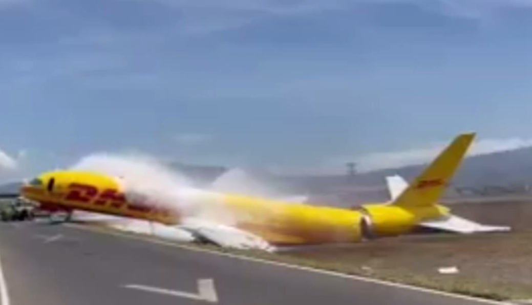 VIDEO. Incident aviatic: O aeronavă cargo a ieșit de pe pistă după aterizarea pe un aeroport din Costa Rica