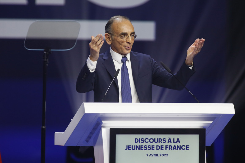 Eric Zemmour presidential campaigning at Porte de Versailles, Paris, France - 07 Apr 2022