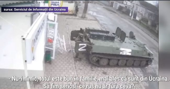 Soldații ruși fură tot din Ucraina. "Adun ce pot, tricouri, maieuri"; "Sofia va merge la școală, are nevoie de laptop. Ia tot"