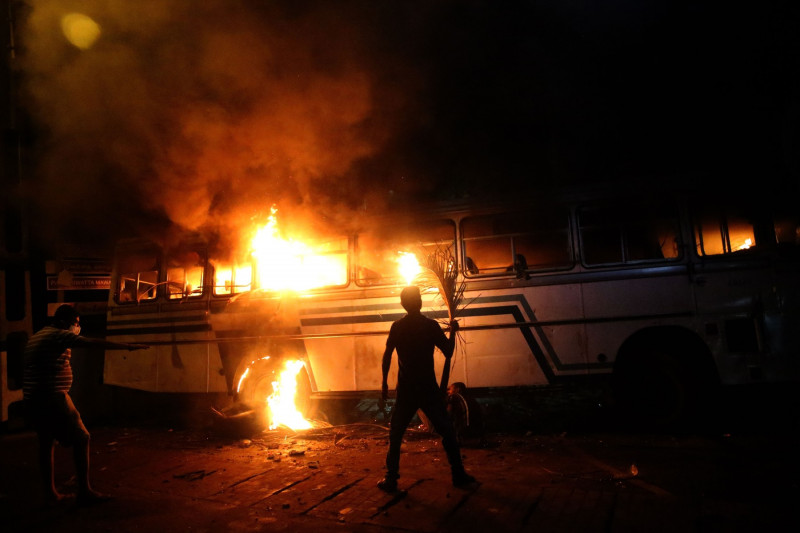 Protestatarii au încercat să ia cu asalt casa președintelui Sri Lankăi