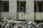 Daily Life in the shelled city of Kharkov, Ukraine, Kharkiv - 01 Apr 2022