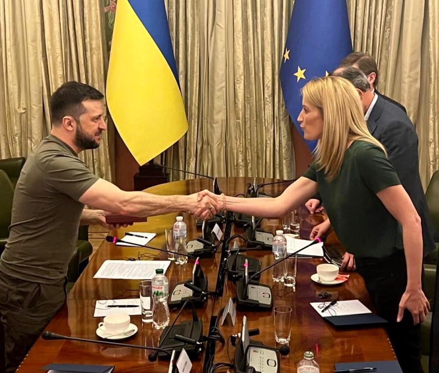 Roberta Metsola promite Ucrainei sprijinul PE pentru aderarea la Uniunea Europeană: Știm cât sânge a fost vărsat, nu vă vom dezamăgi
