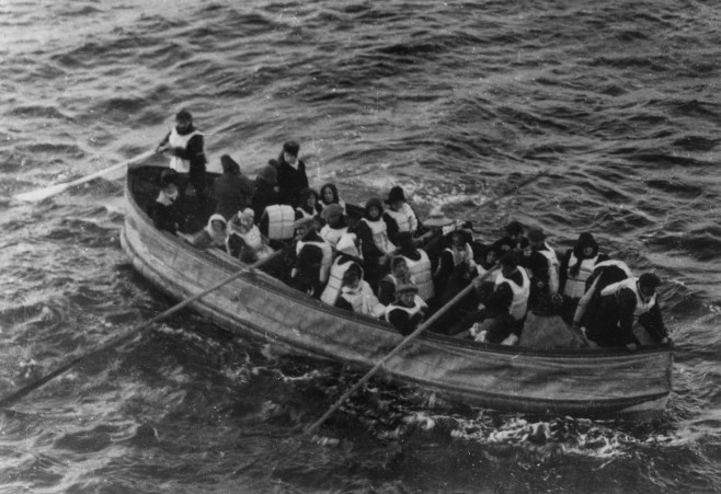 Titanic lifeboat, April 1912