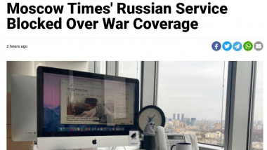 Rusia a blocat site-ul în limba rusă al cotidianului The Moscow Times.
