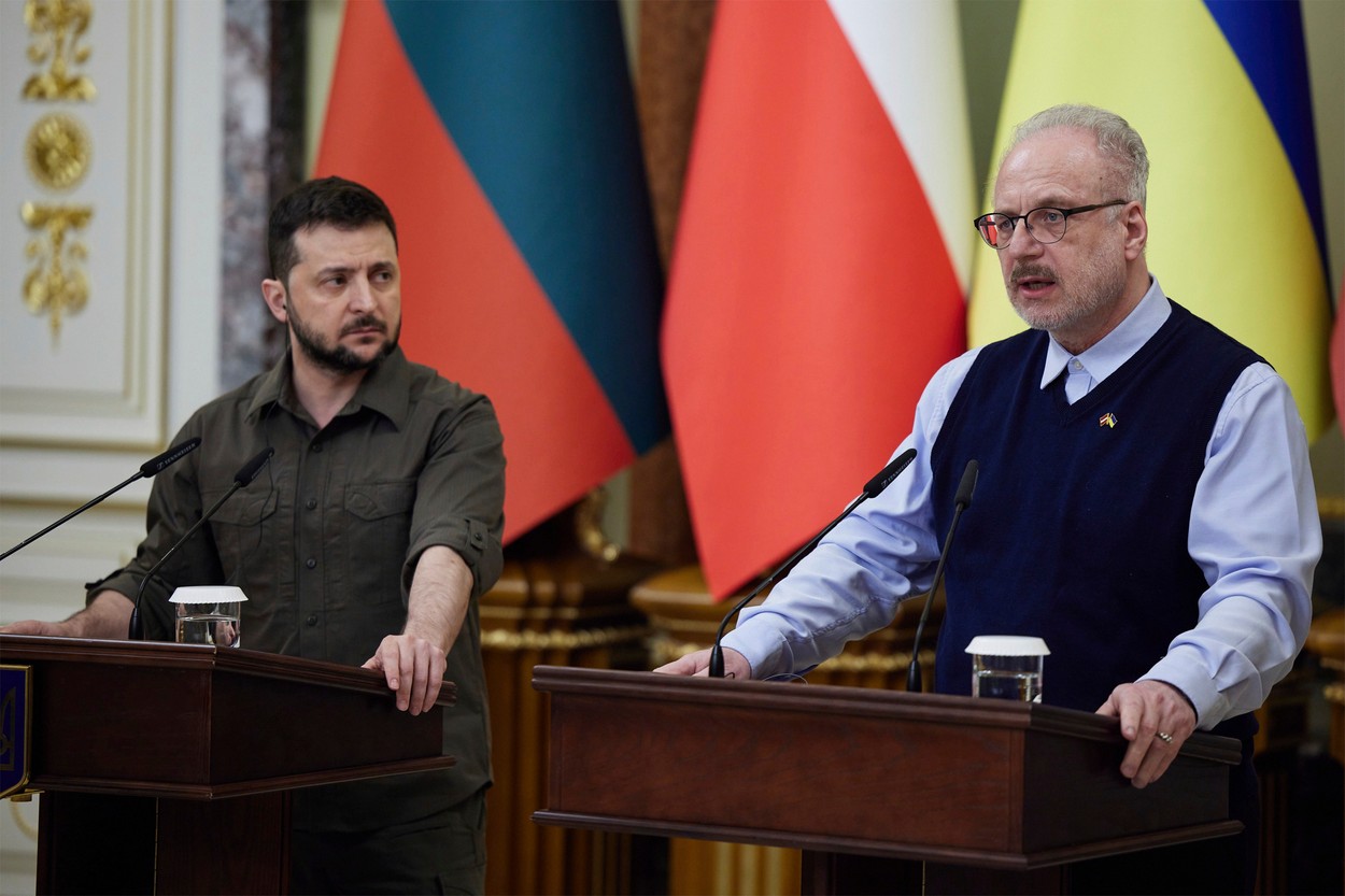 Președintele Letoniei, după ce a vizitat Kievul: „Aş spune că este vorba de genocid”