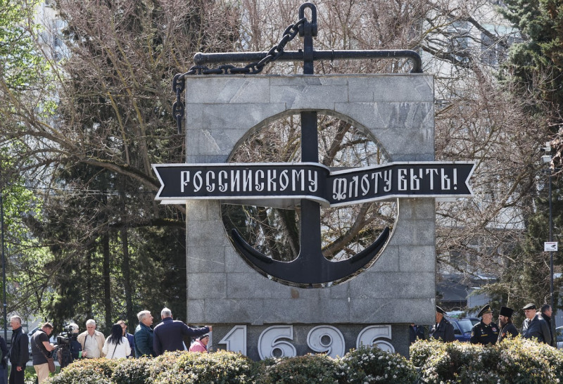 Memorial event for Russian Navy cruiser Moskva in Sevastopol