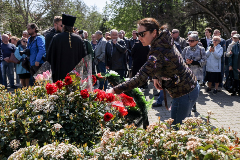 Memorial event for Russian Navy cruiser Moskva in Sevastopol