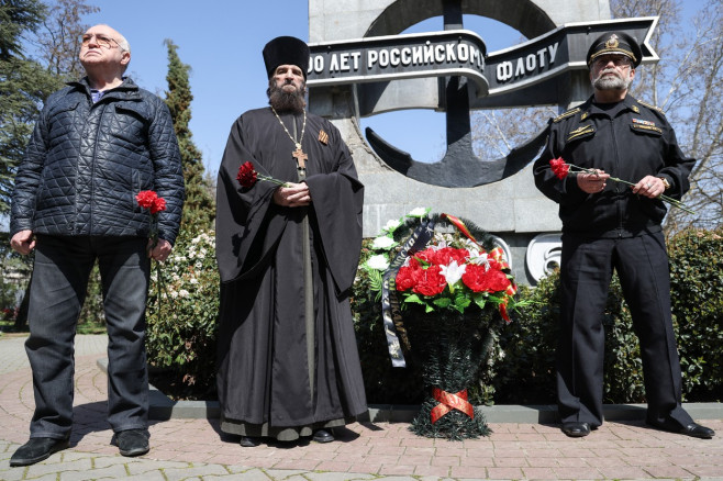 Memorial event for Russian Navy cruiser Moskva in Sevastopol