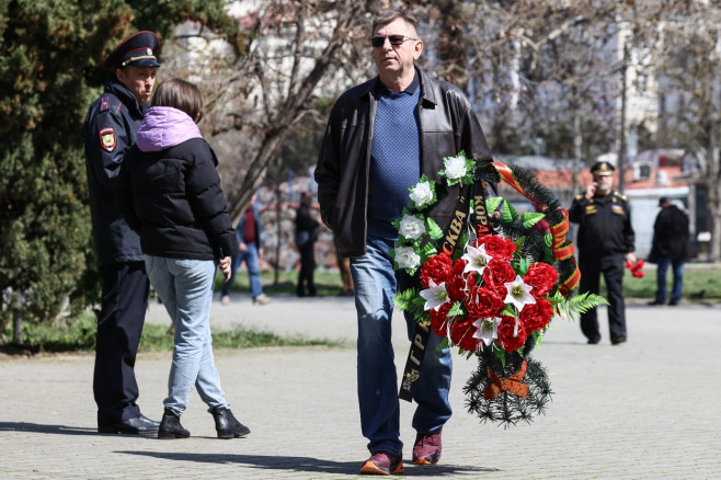 Memorial event for Russian Navy cruiser Moskva in Sevastopol