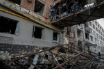 Shelling in Kharkiv, Ukraine - 16 Apr 2022