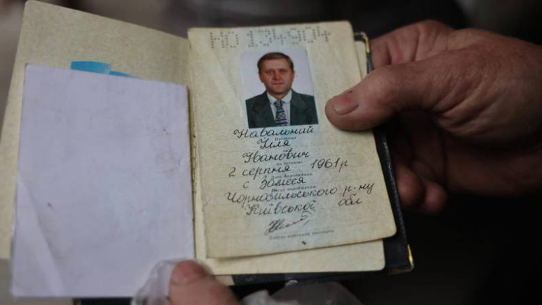 Pașaport cu numele Ilia Navalnîi.