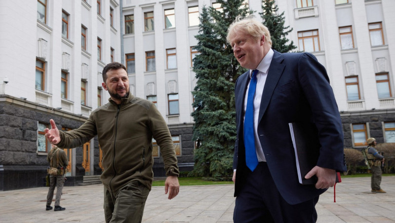 Boris Johnson și volodimir zelenski