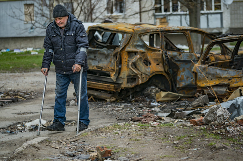 Aftermath Of The Russian Army Shelling Over Chernihiv, Ukraine - 11 Apr 2022