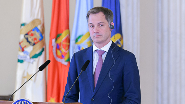 Alexander De Croo face declarații la Cotroceni.