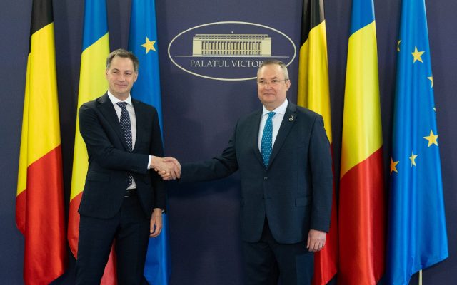 Prim-ministrul Belgiei, primit la Palatul Victoria de premierul Nicolae Ciucă
