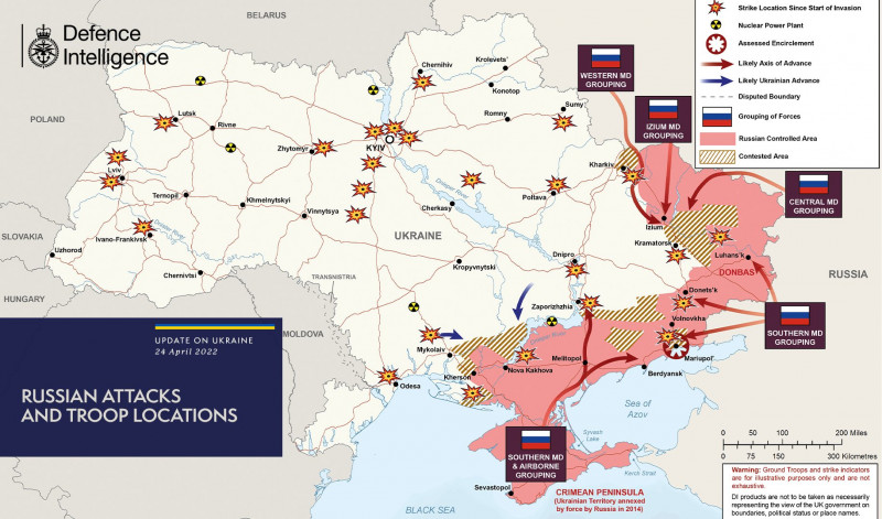harta ucraina 24 aprilie