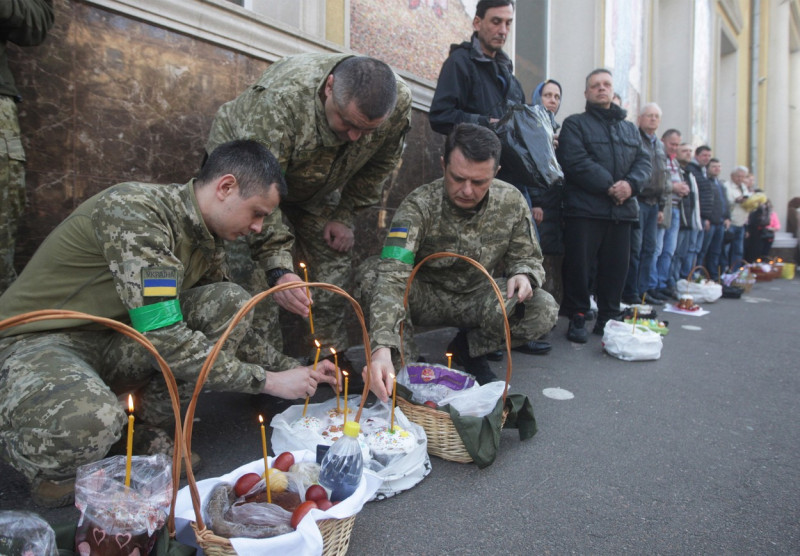 Orthodox Easter Celebrating In Odesa, Amid Russian Invasion In Ukraine, Odessa - 24 Apr 2022