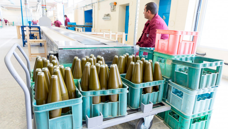 Sopot, Bulgaria - May 17, 2016: Arsenal worker is producing warheads in one of Bulgaria's arms factory. The facility produces an