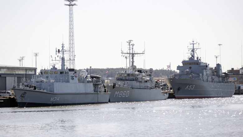 Nato ships in Finland, Turku - 25 Apr 2022