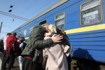 Ukrainians Refugees Board The Train To Poland From Ukraine's Port City Odesa, Amid Russia's Invasion Of Ukraine - 25 Apr 2022