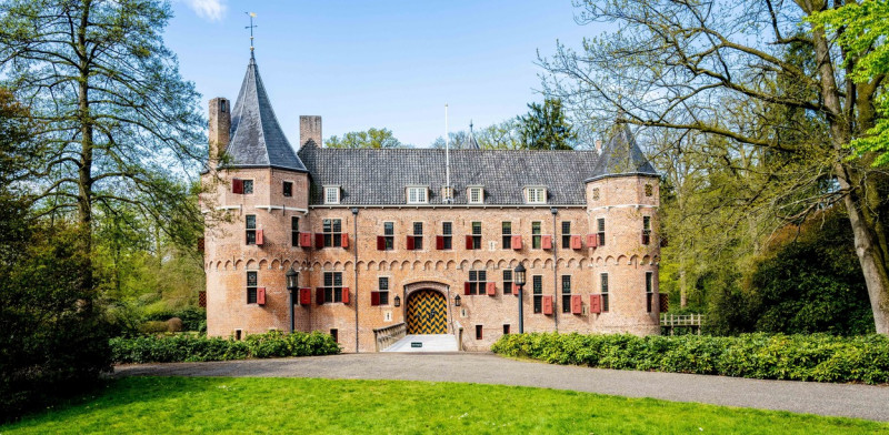 Exterior of the Castle Het Oude Loo, Apeldoorn, Netherlands - 09 May 2021