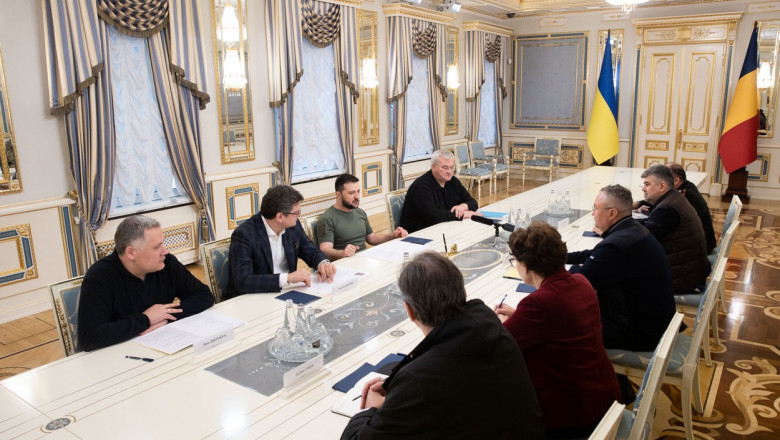 Premierul Nicolae Ciucă, președintele PSD Marcel Ciolacu și ministrul de Externe Bogdan Aurescu au efectuat marți o vizită oficială în Ucraina.